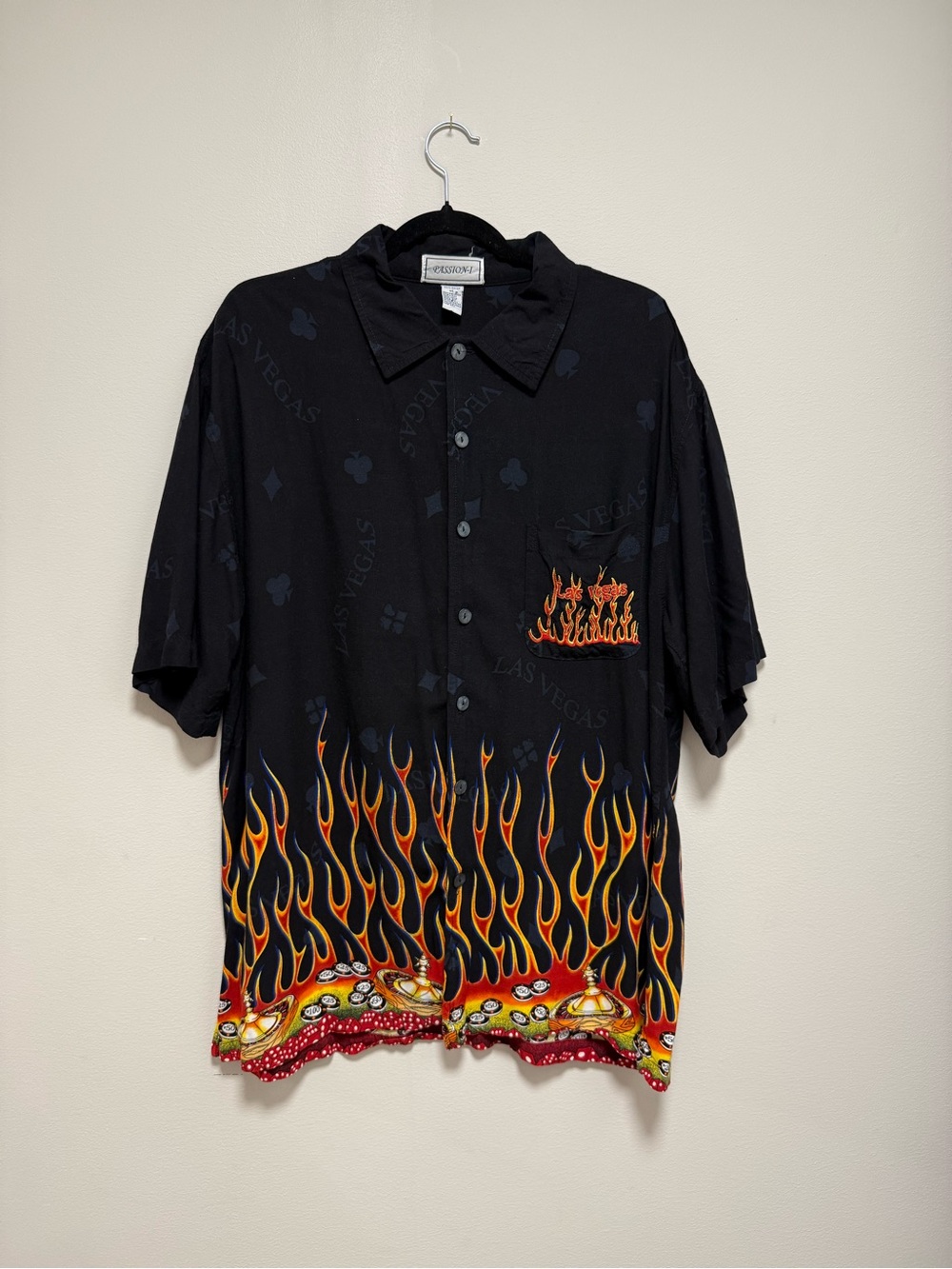 Y2K Las Vegas button up shirt